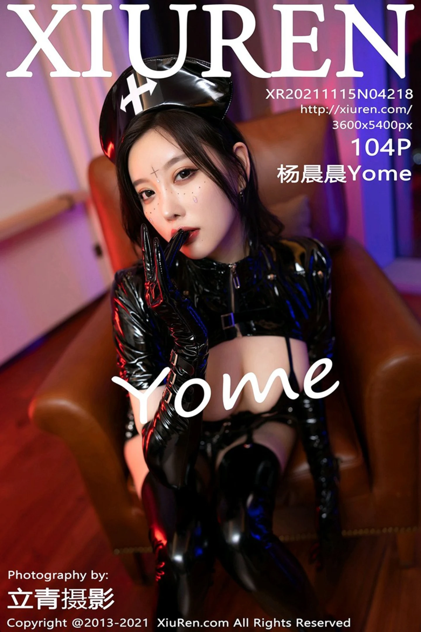 [XiuRen秀人网]No.4218_女神杨晨晨Yome独特情趣皮衣露黑色三点式内衣惹火诱惑写真104P-秀人网 - XiuRen.Space